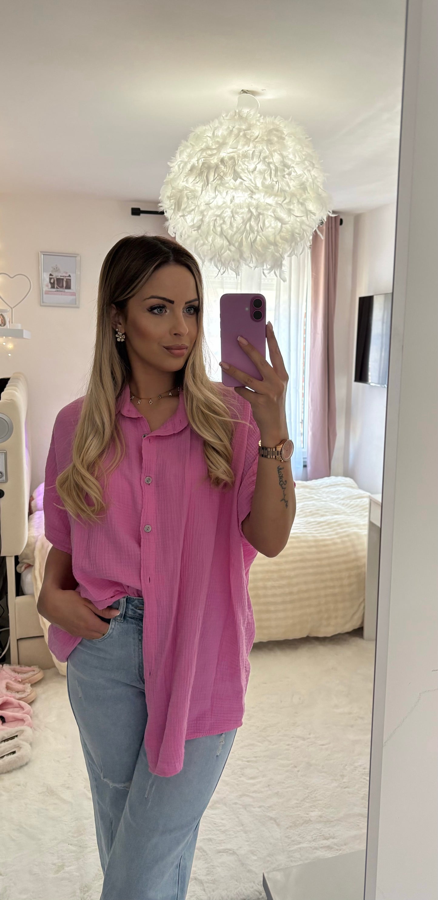 Blouse en coton à nouer