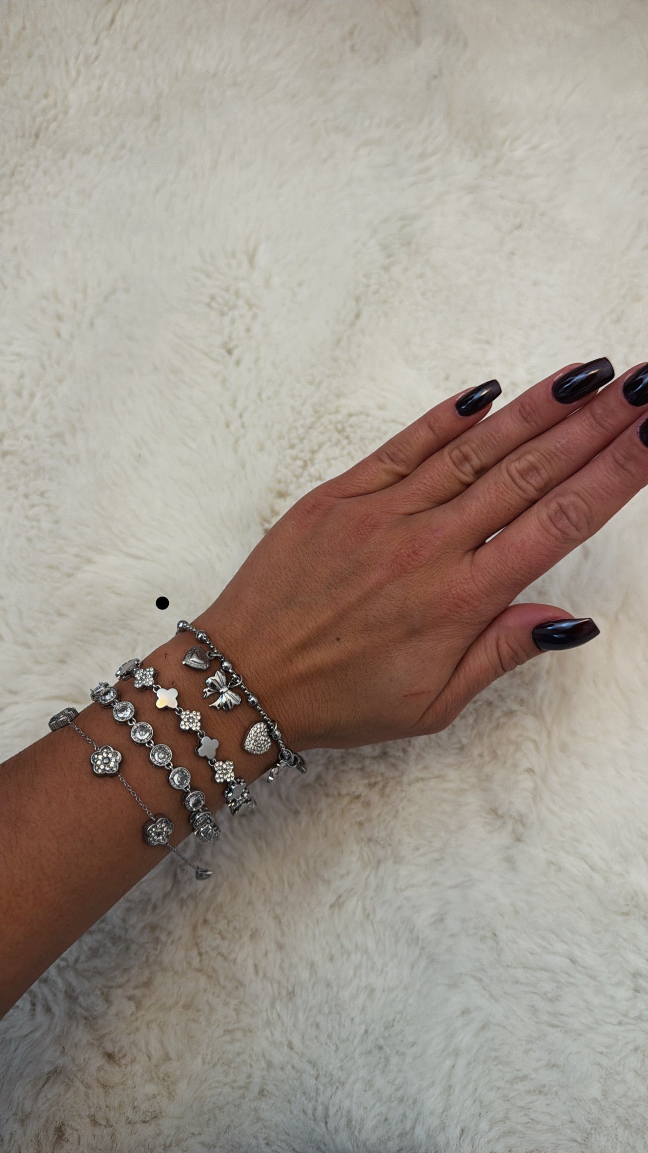 Bracelet à breloques en acier inoxydable