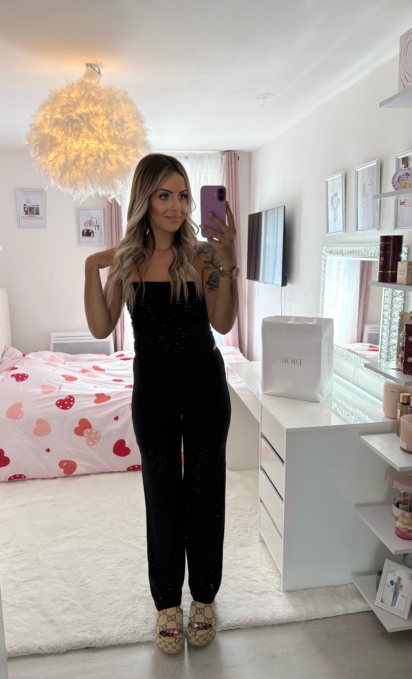 Ensemble top bustier pantalon