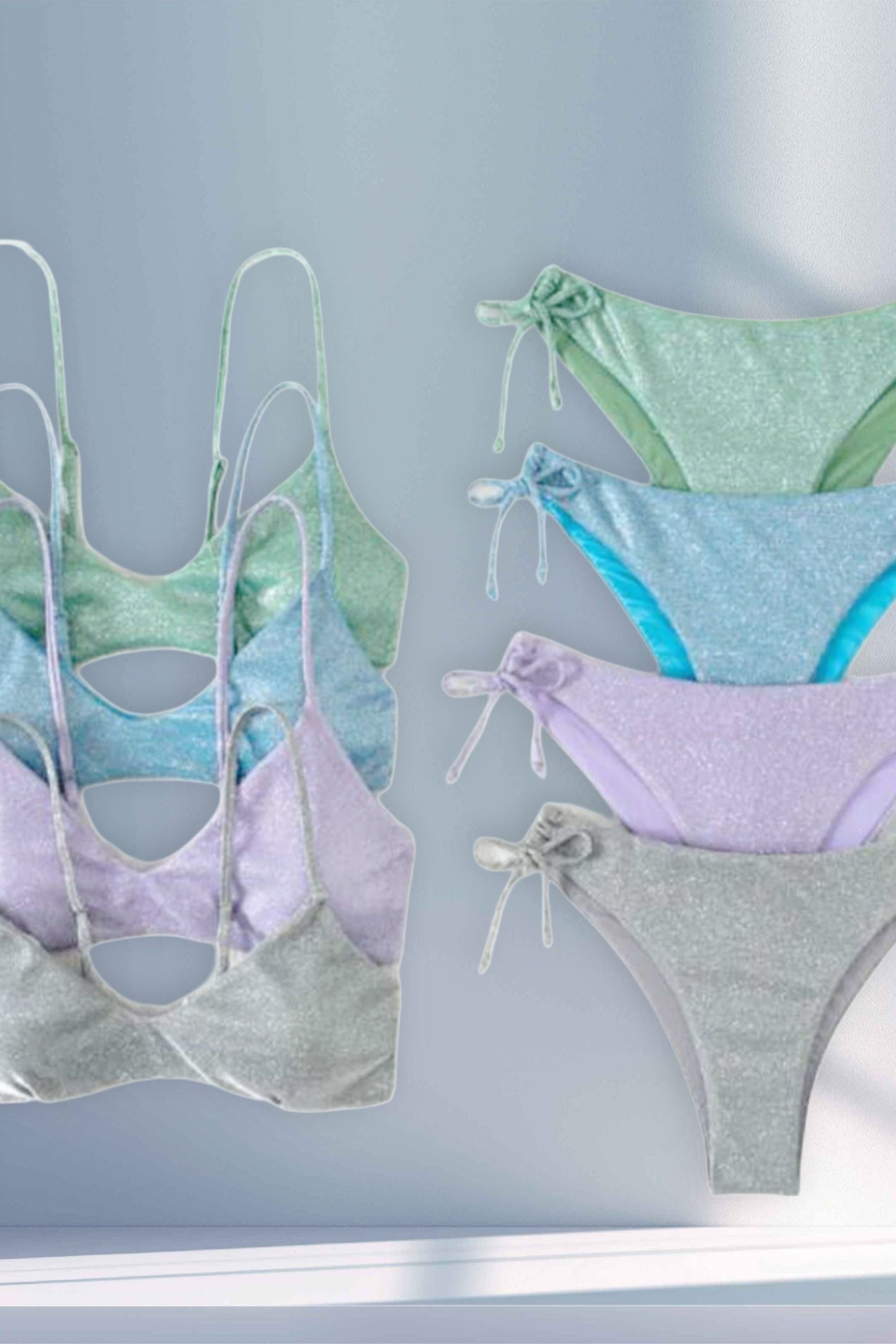 Bikini 2 pièces brillant