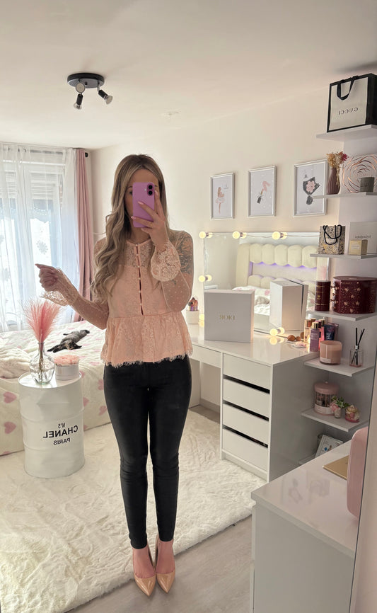 Jeans simili cuire