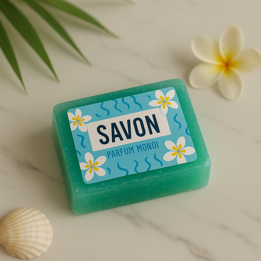 Savon tranche glycérine végétal au Monoi🌼