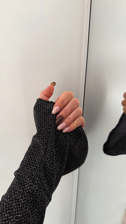 Robe longue argenté