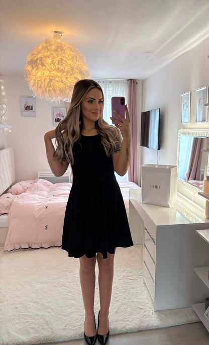 Robe chic patineuse avec fermeture