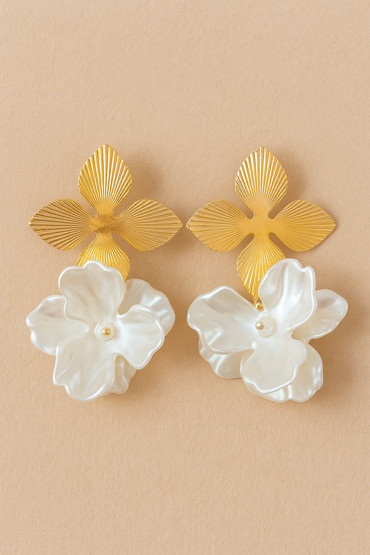 Boucle d’oreilles fleurs