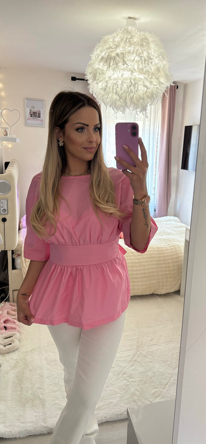 Blouse avec noeud au dos