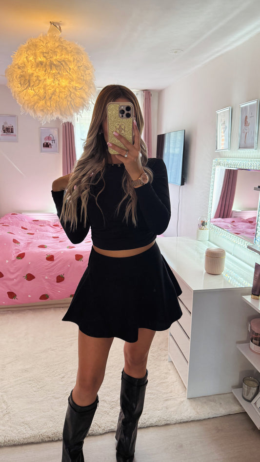 Jupe courte en maille