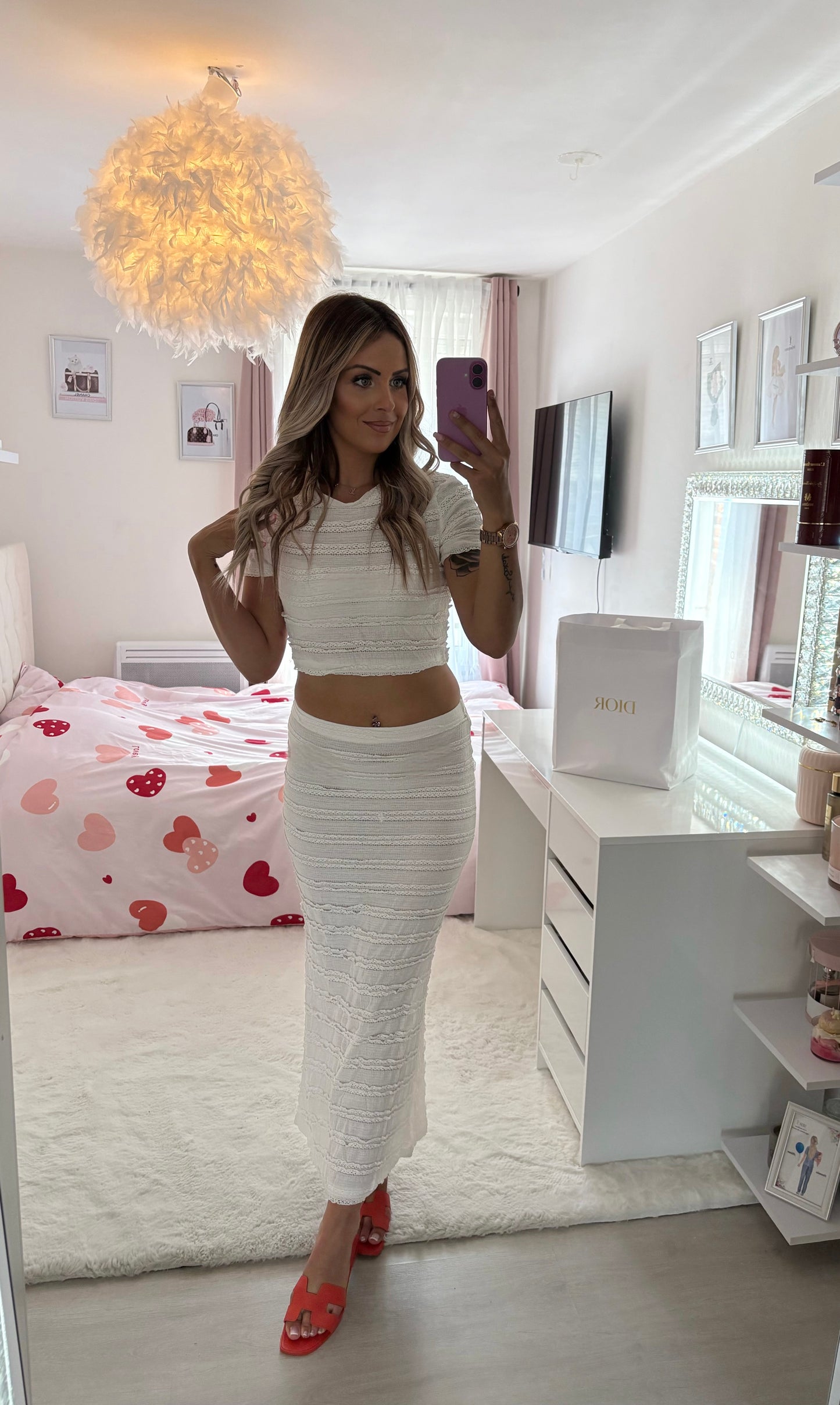 Ensemble jupe dentelle