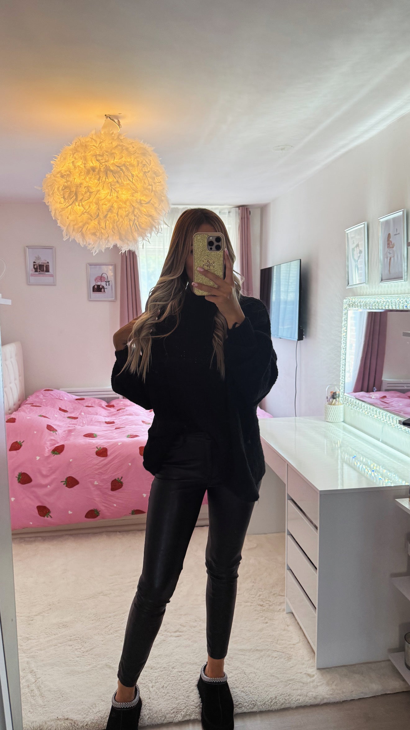 Pantalon simili cuir