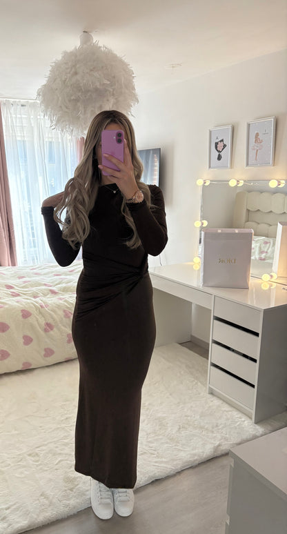 Robe longue asymétrique