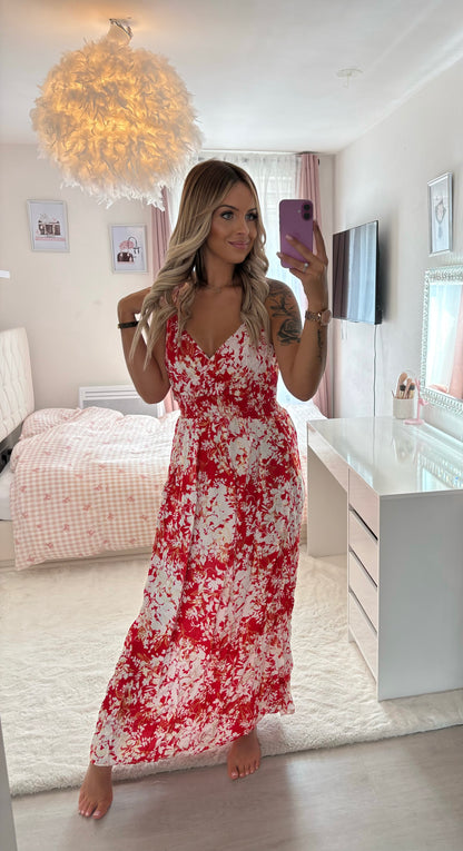 Robe longue tropicale