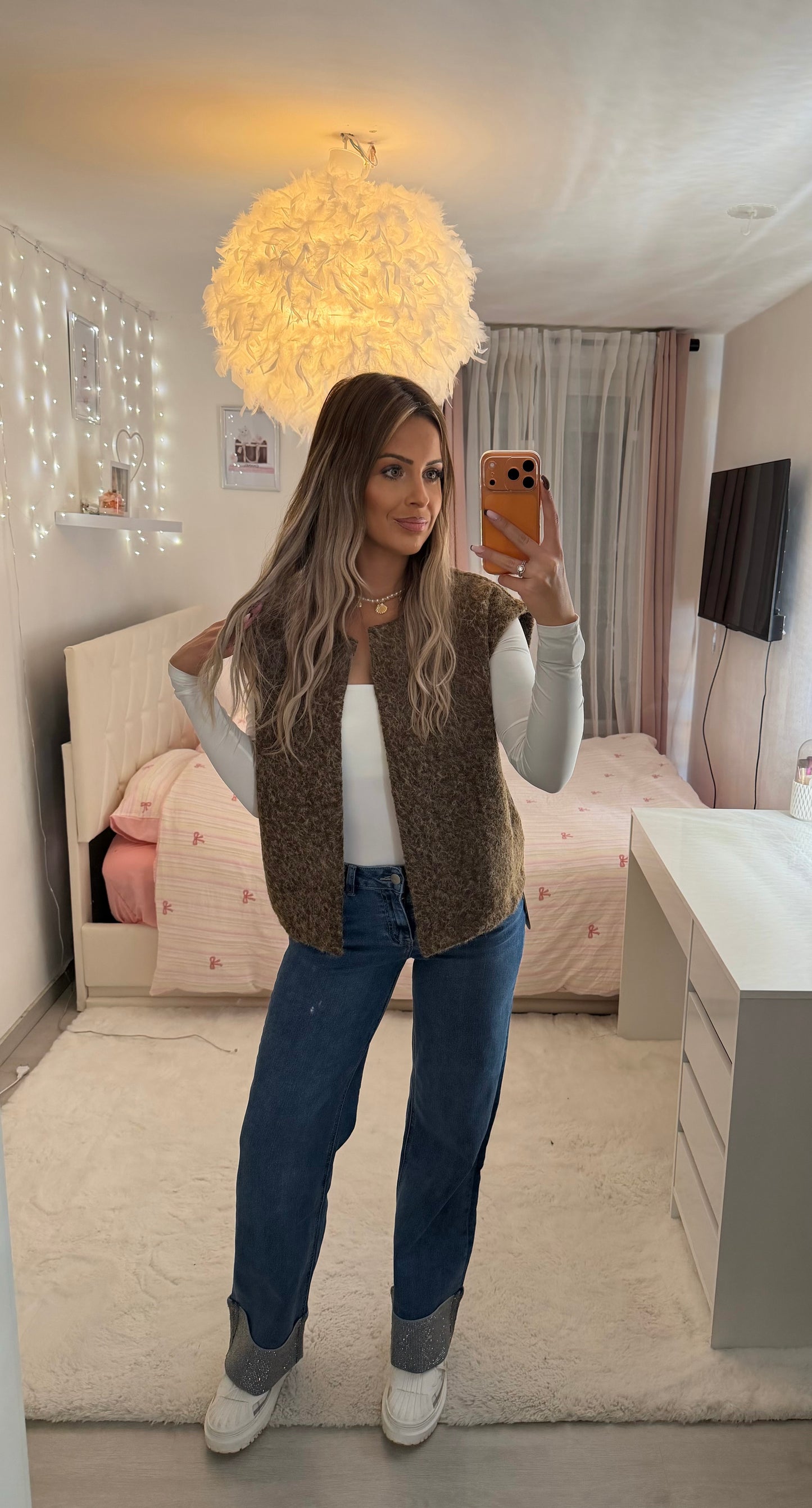 Gilet moumoute sans manche