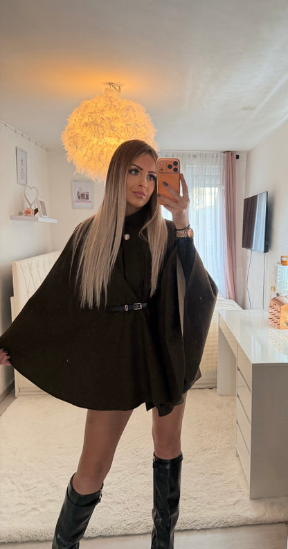 Poncho avec ceinture