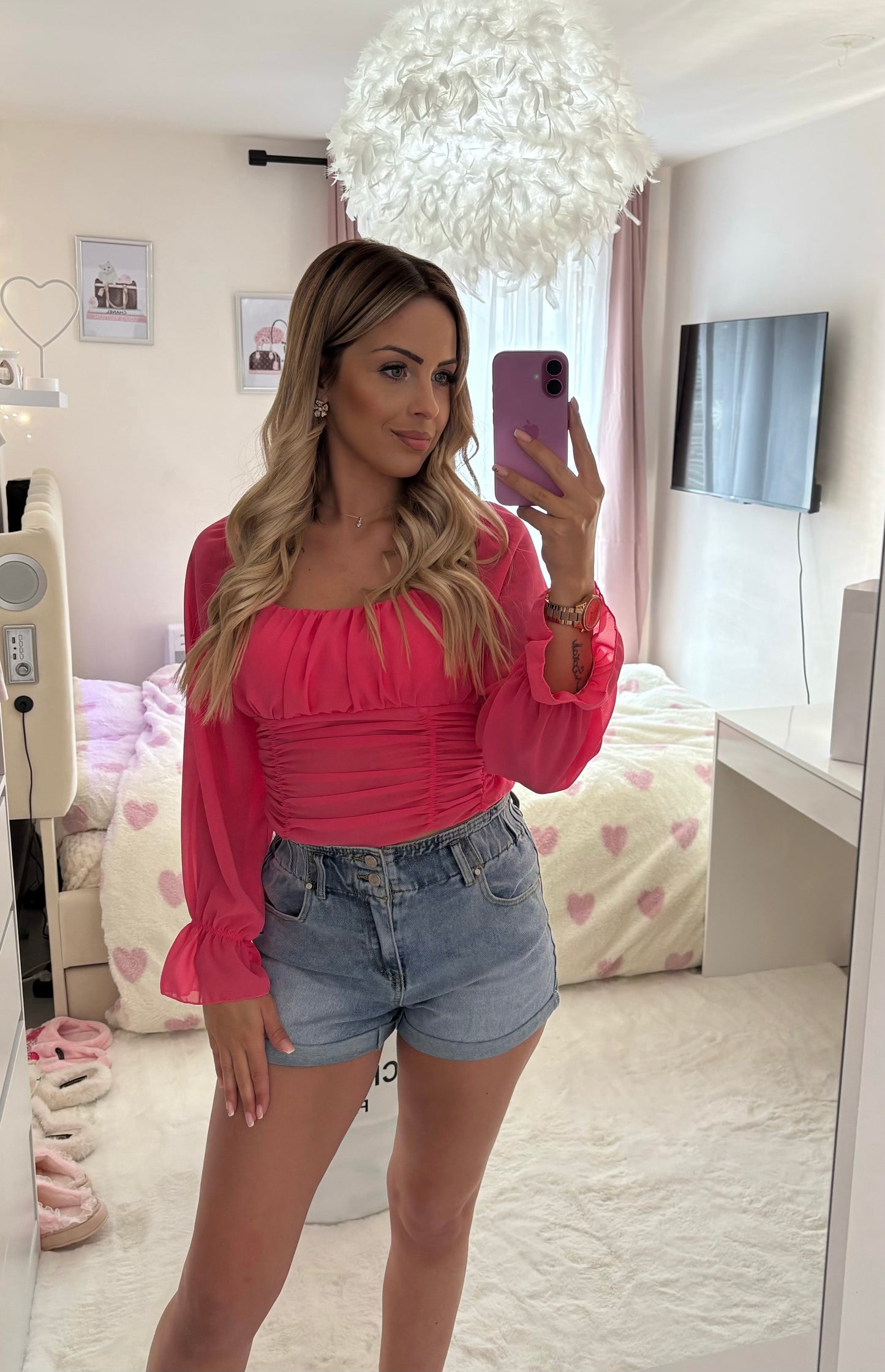 Blouse manche bouffante