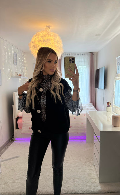 Gilet sans manches avec boutons