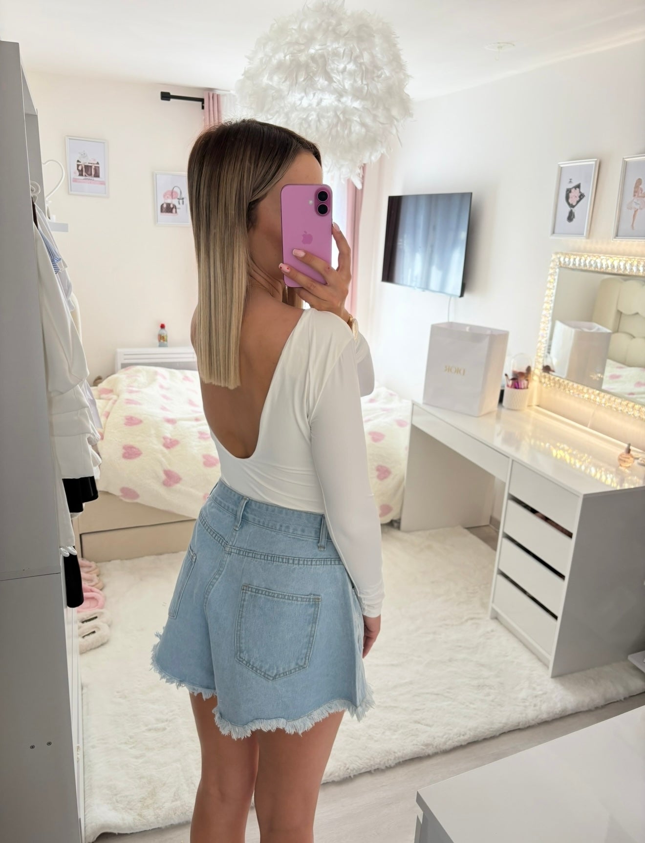 Body dos nu manche longue