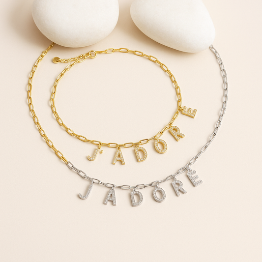Collier j’adore en acier inoxydable