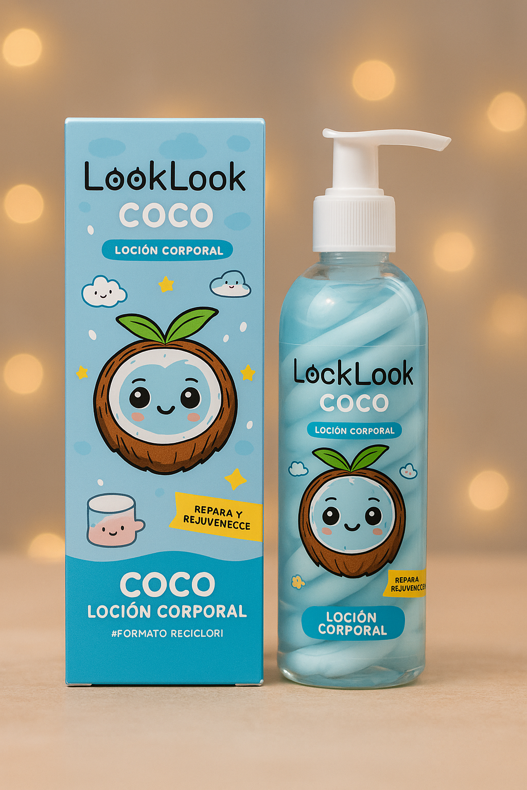 Lait pour le corps bicolore