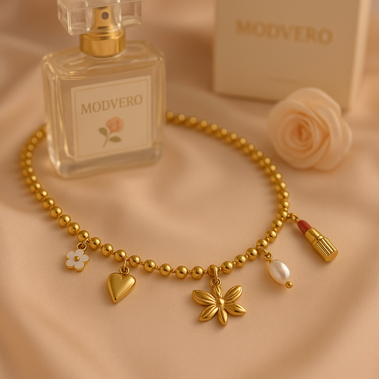 Collier charm’s fleur