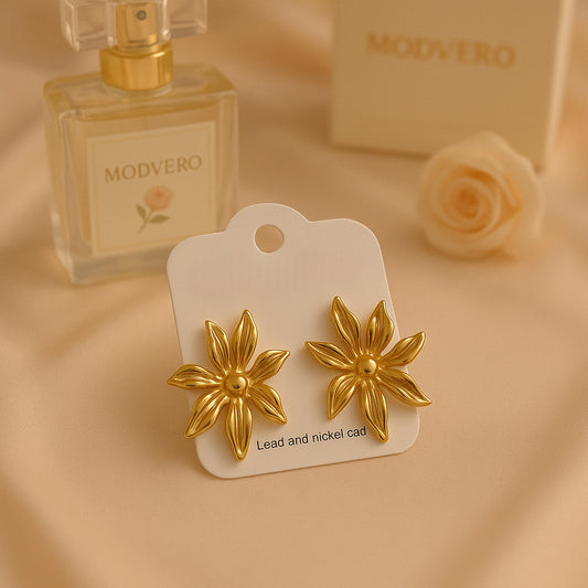 Boucles d’oreilles fleur